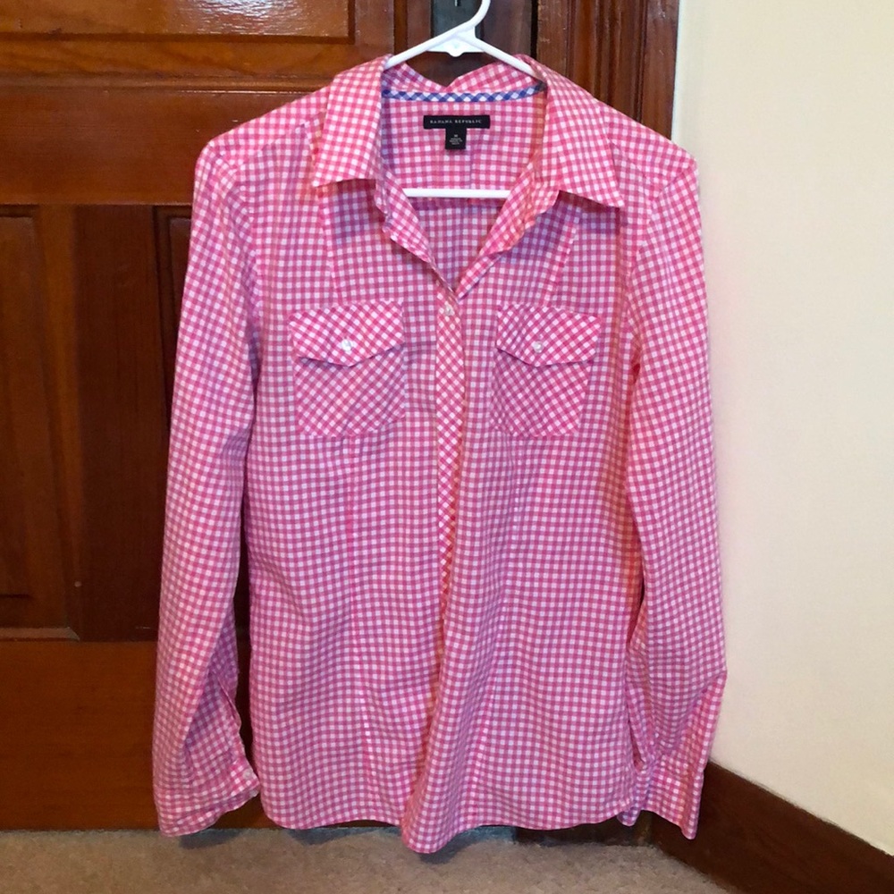 Banana Republic gingham shirt